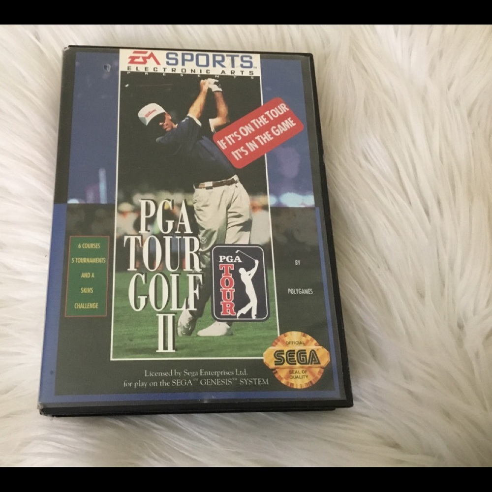 Vintage Sega Genesis PGA Tour Golf 11 Game.
